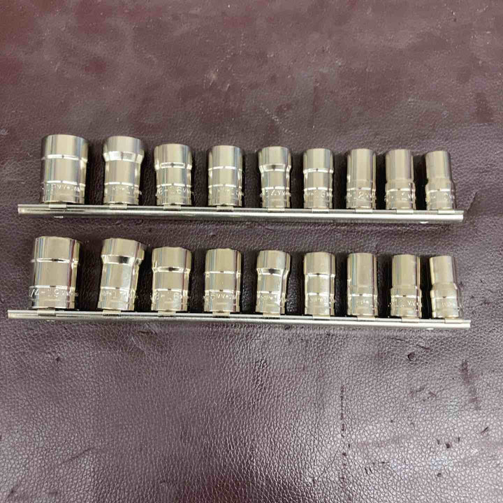 【中古美品】 ウィリアムズ(WILLIAMS)  3/8 (9.5mm) ターボソケットセット 9個セット TSMS3809×2セットまとめ 【東大和店】