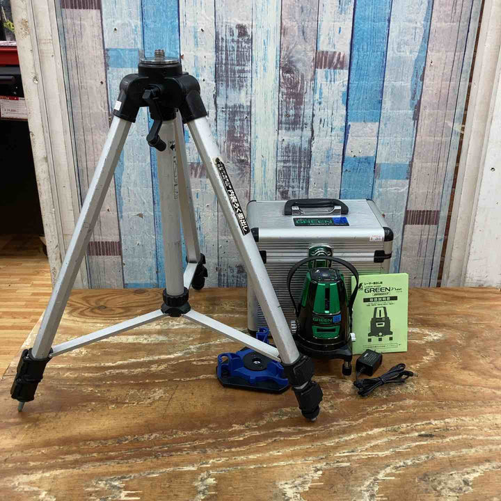 ◇シンワ測定 グリーンレーザー墨出し器 Neo31 BRIGHT No.78275 レーザーロボ  縦 横 大矩 地墨 ネオ ブライト【柏店】