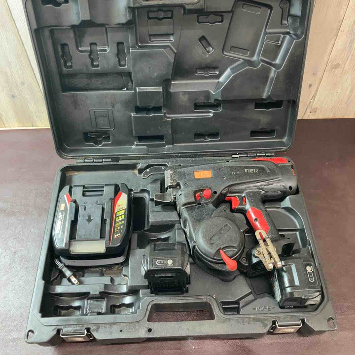 【中古品】マックス(MAX) 鉄筋結束機 ツインタイア RB-440T-B2C/1450A バッテリー14.4V4.0Ah2個 リバータイア【東大和店】