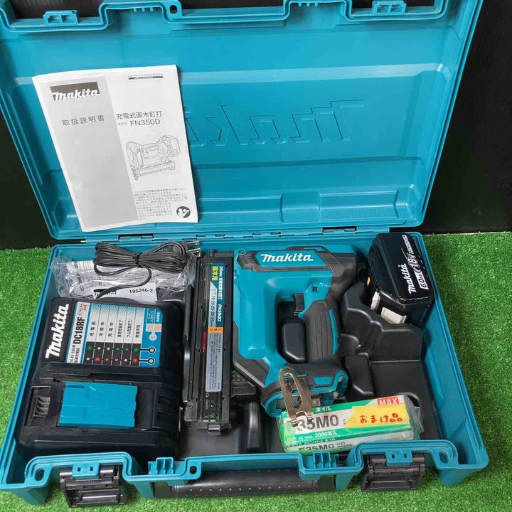 ★マキタ(makita) コードレスフィニッシュネイラ FN350DRG バッテリー1個付き(充電回数2回♪)【岩槻店】