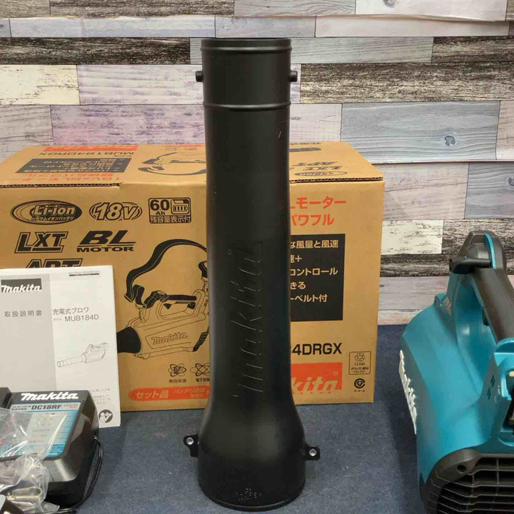 ★マキタ(makita) 18V コードレスブロワ MUB184DRGX バッテリー2個・充電器付き【八潮店】