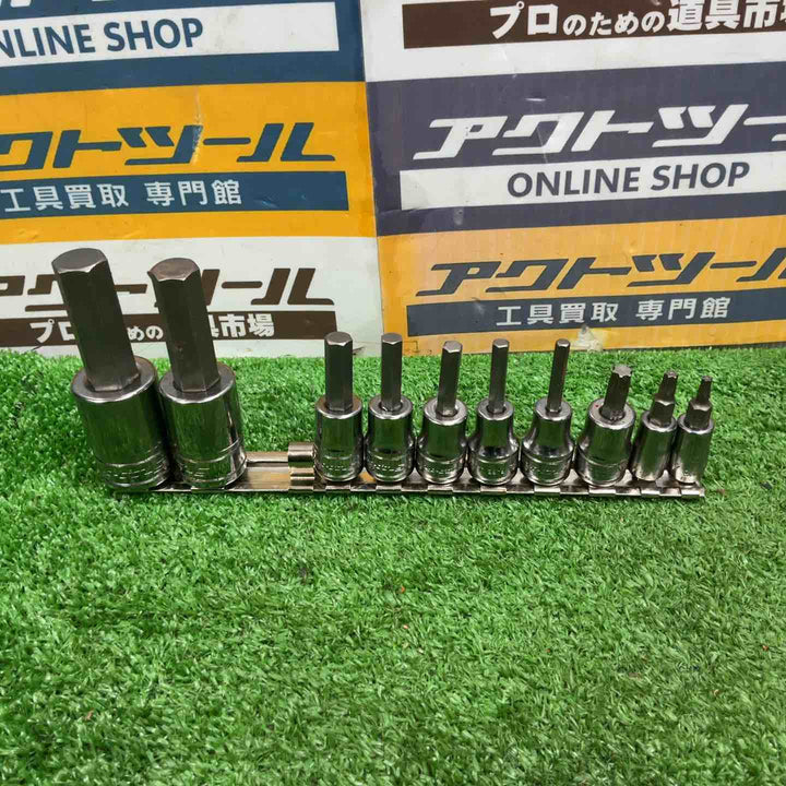 スナップオン(Snap-on) ヘックスソケット 10点セット SA18E/SA16E/FA10/8/7/6/5 FTX40E/TTX25E/TTX15E【草加店】