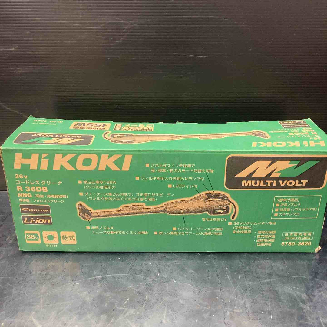 ★ハイコーキ(HIKOKI ※旧:日立工機) コードレスクリーナー R36DB(NNG)【川越店】