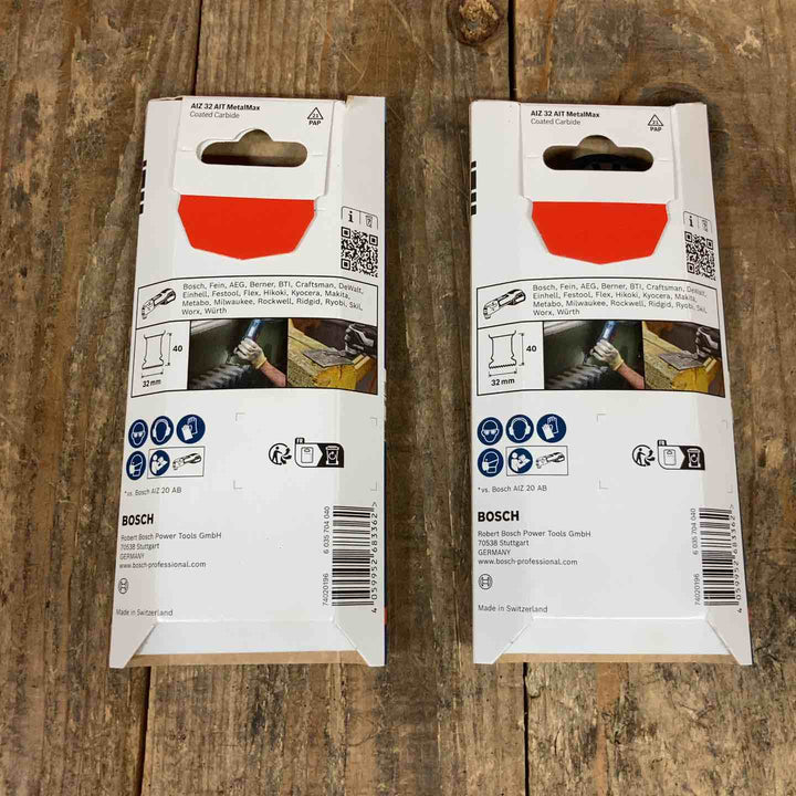 【未使用品】ボッシュ(BOSCH) マルチツールブレード (カットソー) スターロック 【金属用】 AIZ32AIT 5枚入り 2個セット 計10枚【所沢店】