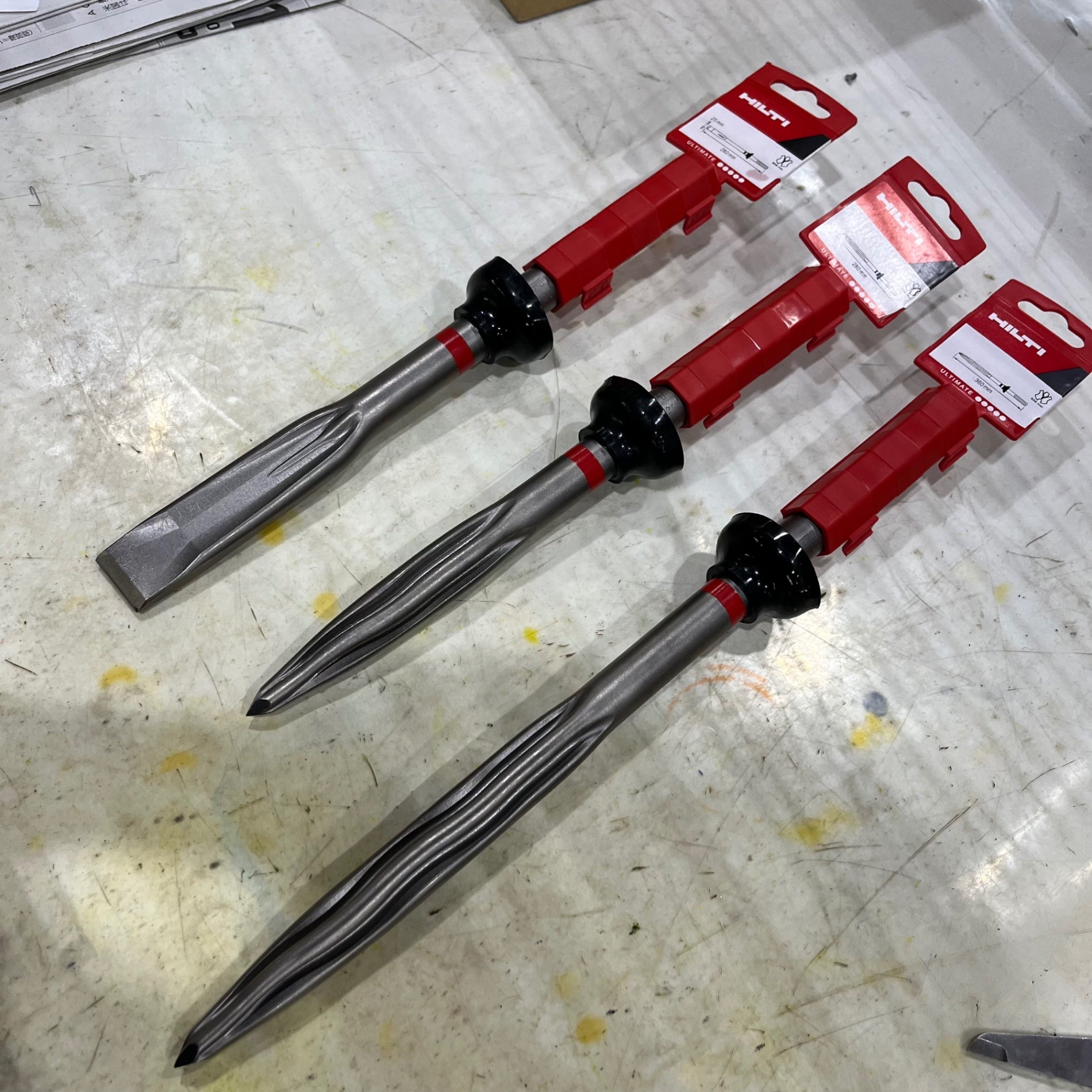 ヒルティ(HILTI) SDS-MAX ブルポイント チゼル セット TE-YX SM 26、TE-YX SM 36、TE-YX FM 26【川口店】