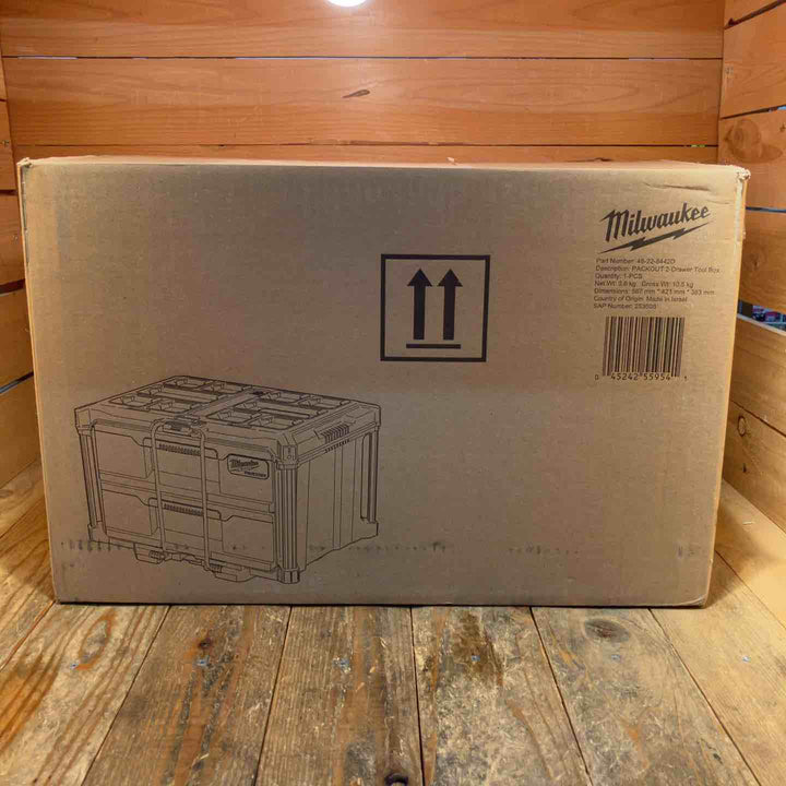 【未使用品】milwaukee ミルウォーキー PACKOUT 引き出し収納 2段 ツールボックス 48-22-8442D【所沢店】