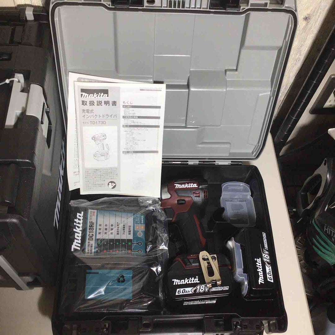 【未使用品】 全て限定色 マキタ makita コードレス インパクトドライバー TD173DGXAR TD173DGXAB 5台 インパクト レッド 赤 ブラウン 茶色 限定色 【戸田店】