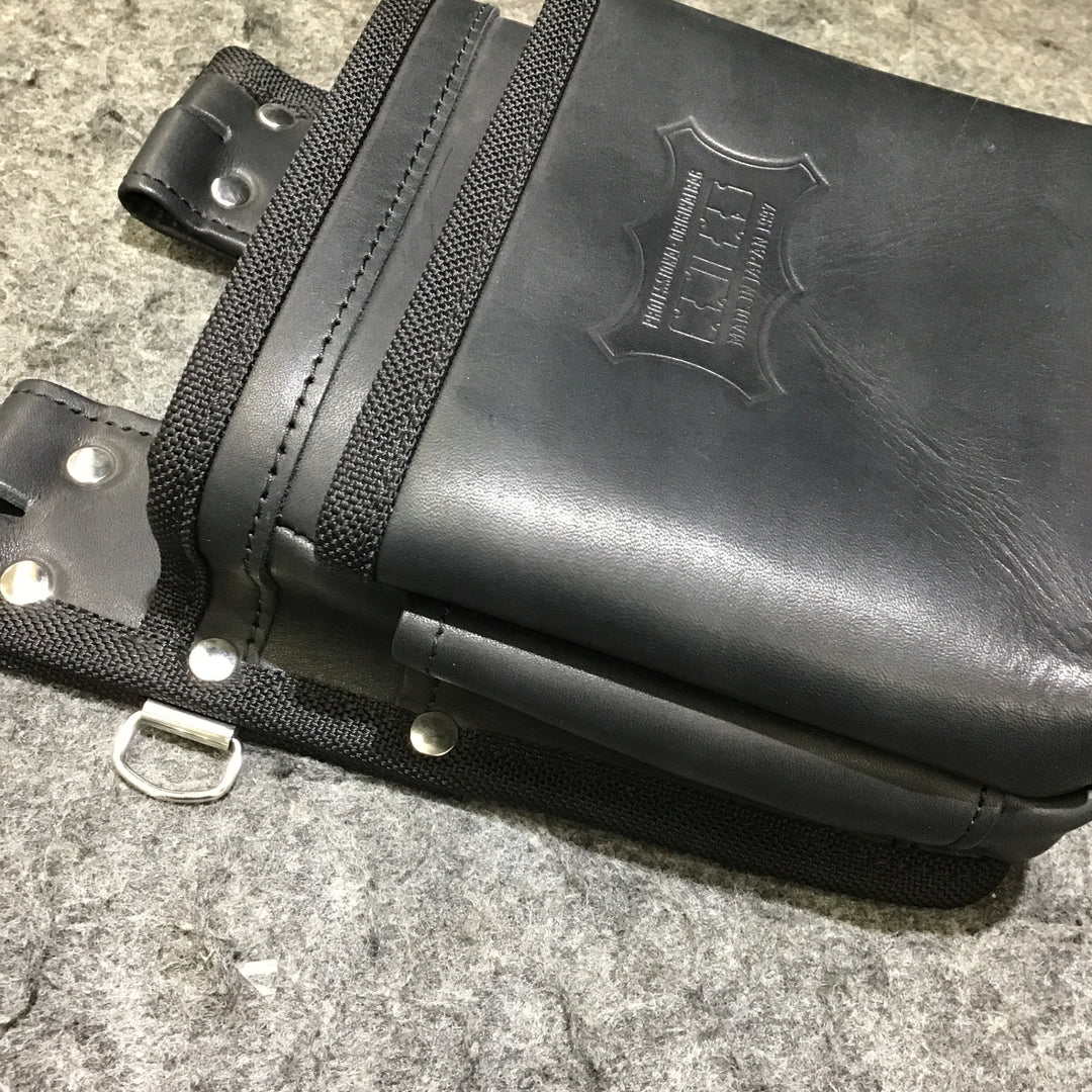 【美品】KNICKS(ニックス) ヌメ革2段建築用腰袋 KBS-201BA【桶川店】