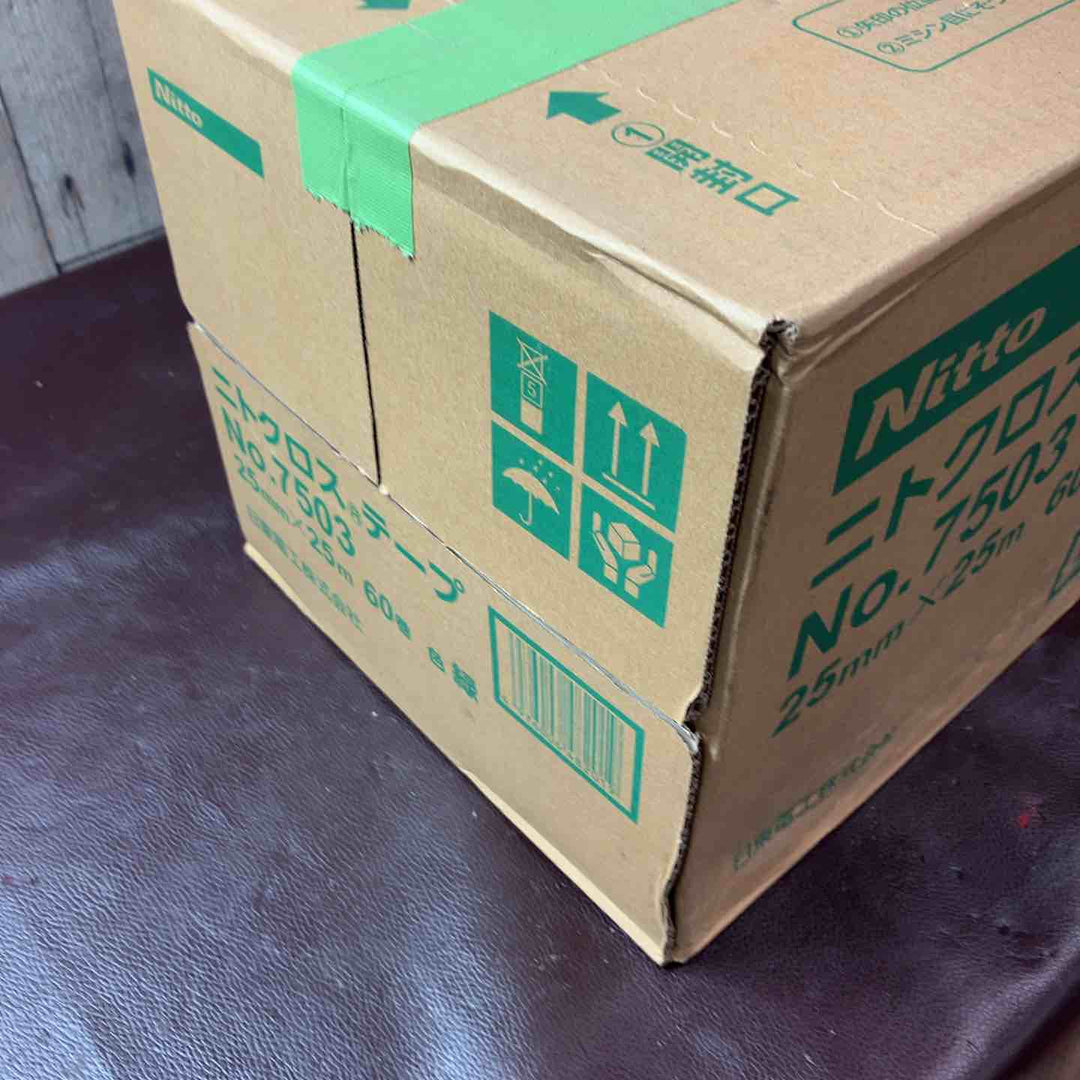 【未使用(店頭展示品)】日東 ニトクロステープ No.7503 25mm×25m 60巻 緑【東大和店】