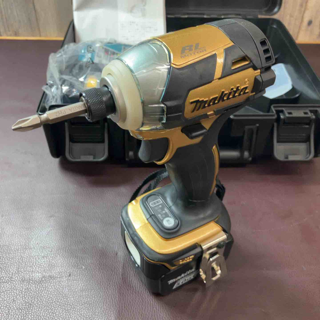【未使用(店頭展示品)】マキタ(makita) コードレスインパクトドライバ 14.4V ゴールド TD137DSP1 100周年限定仕様【東大和店】