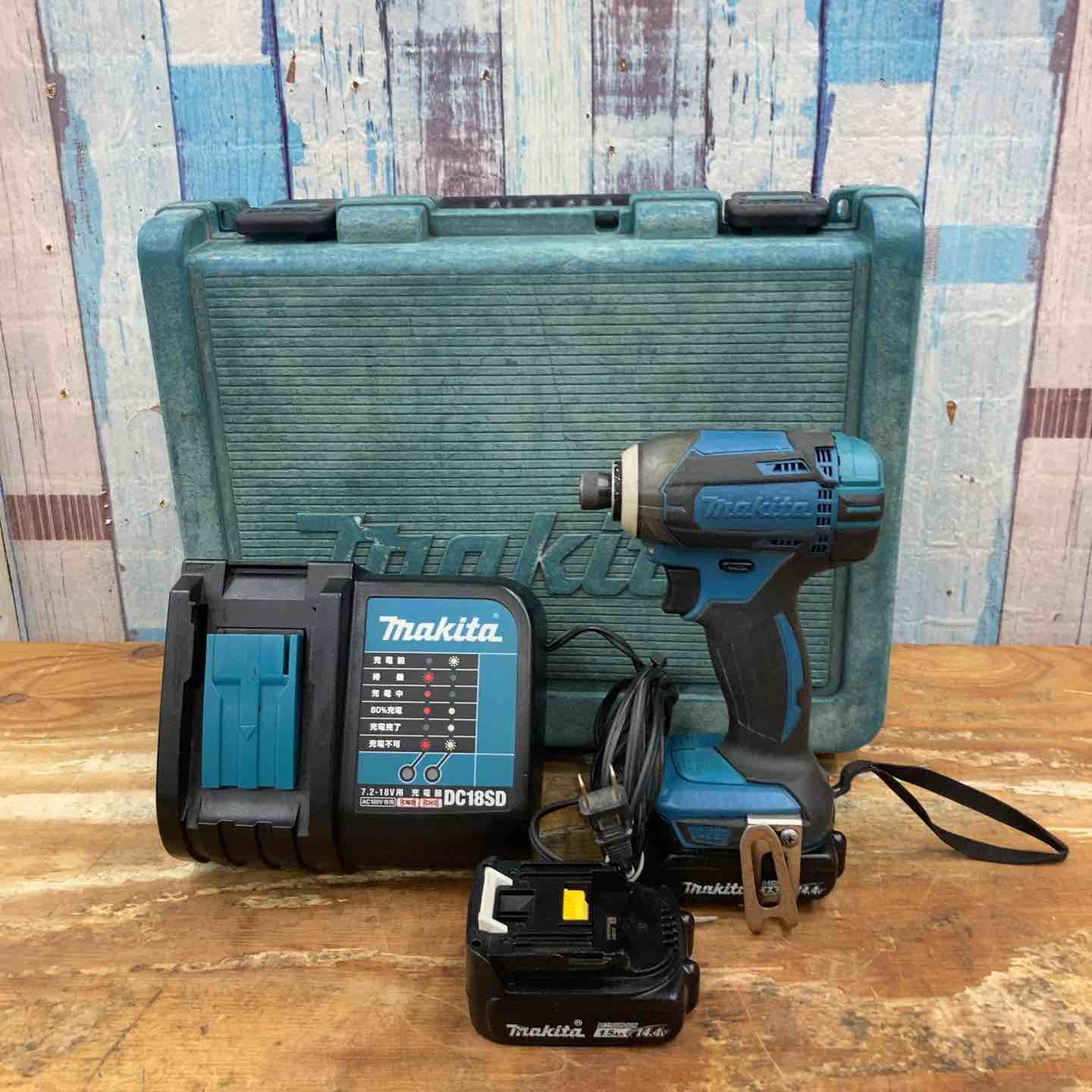 S104[10]S87(インパクトドライバー) 使用感多中古 Makita インパクト 