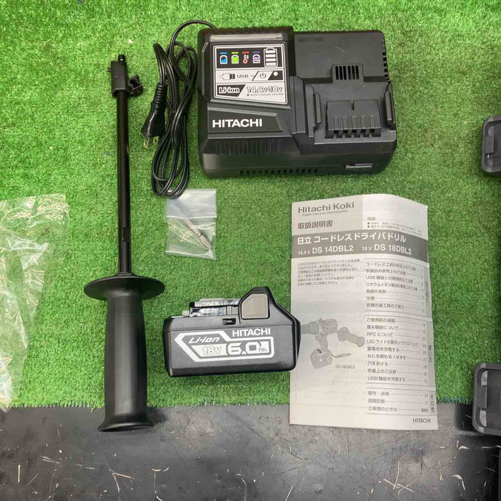 ハイコーキ(HIKOKI ※旧:日立工機) コードレスドリルドライバー DS18DBL2(2LXPK)【川越店】