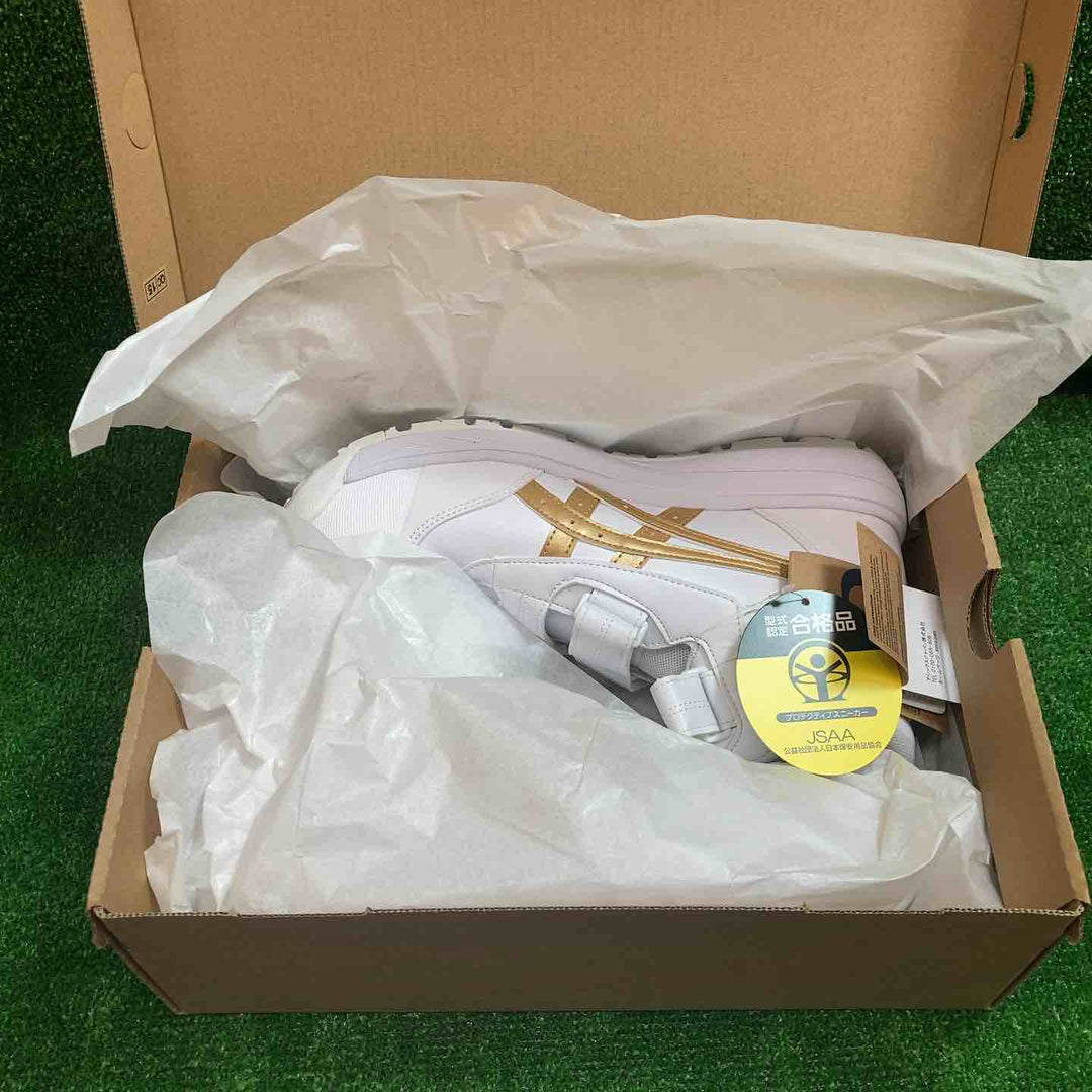 アシックスワーキング(asics) ウィンジョブ(WINJOB) CP312　ホワイト×ピュアゴールド 26.5cm 3E【川越店】