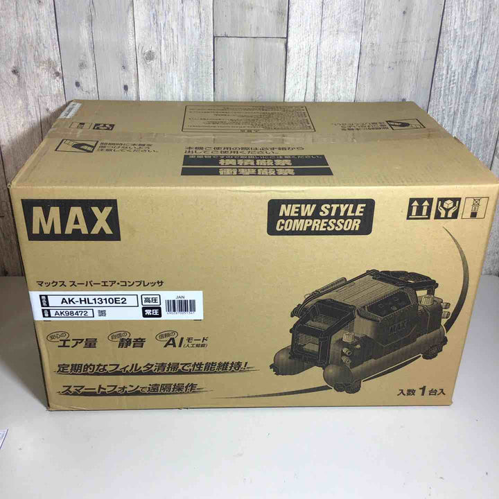 ★マックス(MAX) 高圧常圧兼用エアコンプレッサー AK-HL1310E2_レッド【戸田店】
