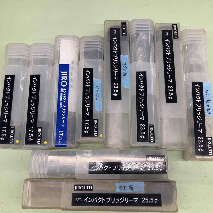 ▼まとめ売り JIRO　リーマ 10本セット　17.5Φ×4（1つピン無し）21.5Φ×1　23.5Φ×4（1つ本体汚れ、1つケース割れ）25.5Φ×(割れ、焼け？あり）【越谷店】