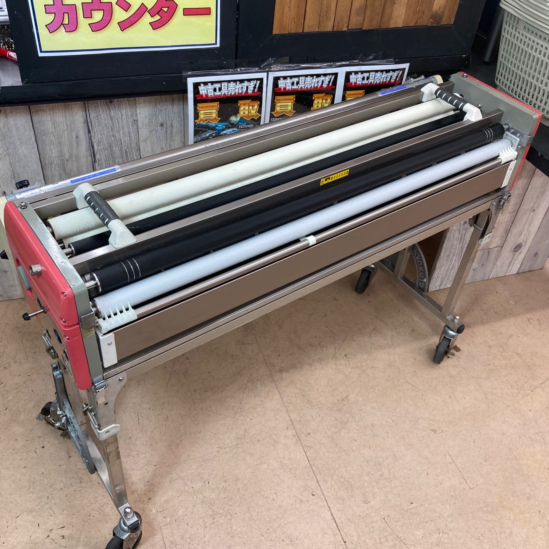 【引取推奨/京都市上京区】糊付け機 型番HB-VL かくはん機付き！ジャンク品 引取推奨/京都市上京区】糊付け機 型番HB-VL かくはん機付き