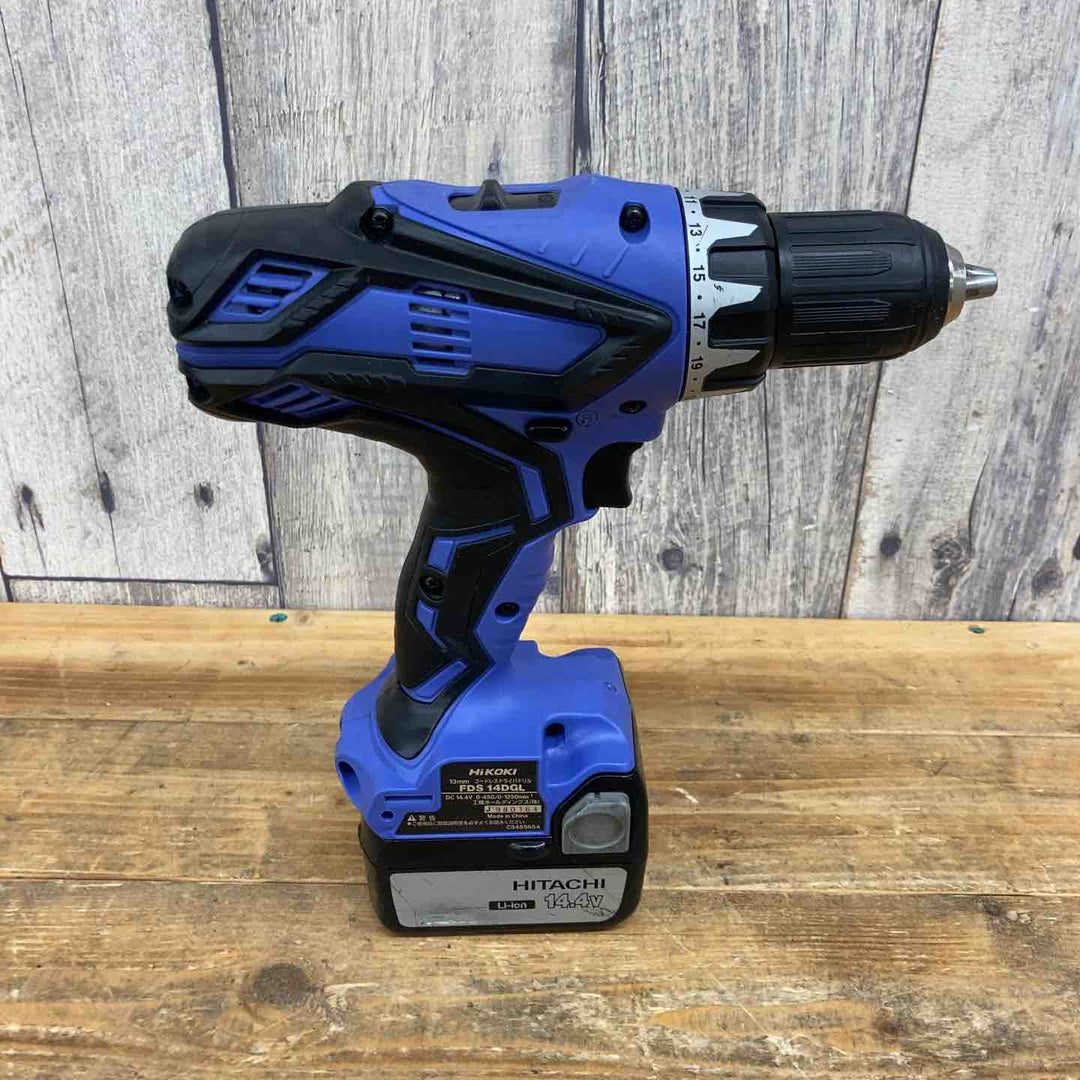 【中古品】 ハイコーキ(HIKOKI ※旧:日立工機)  コードレスドリルドライバー  FDS14DGL(2LEGK)  14.4V 【東大和店】