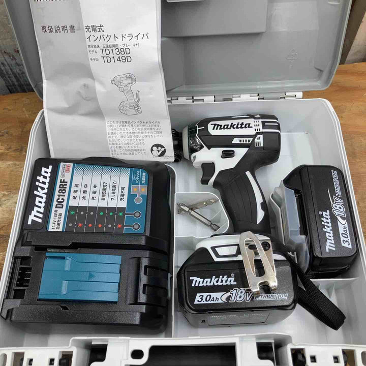 【未使用品】★マキタ(makita) コードレスインパクトドライバー TD149DRFXW フルセット 18V【柏店】