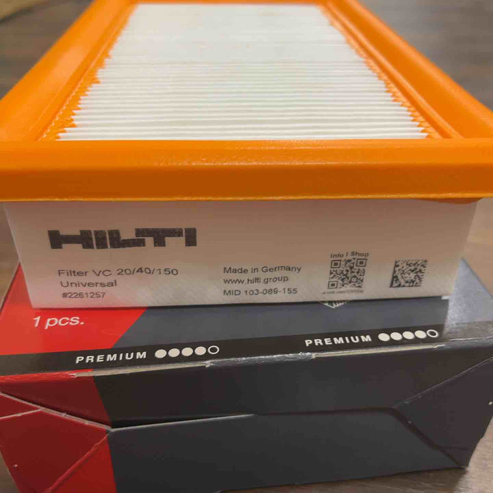 ヒルティ(HILTI) 乾式・湿式用途兼用汎用集塵機用フィルター VC 20/40/150 ユニバーサル #2121387【川口店】