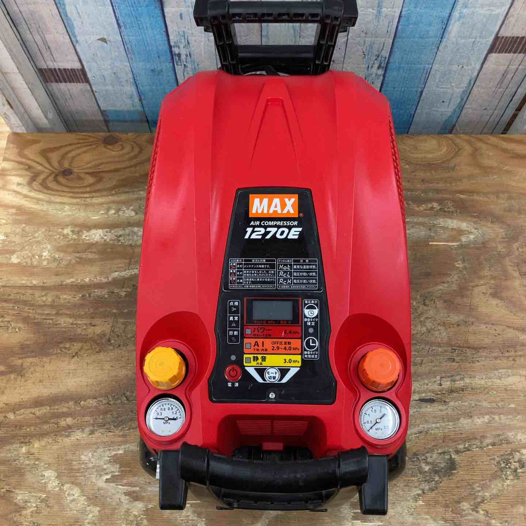 【中古品】★マックス(MAX) エアコンプレッサー AK-HL1270E_レッド 常高圧 11L【柏店】
