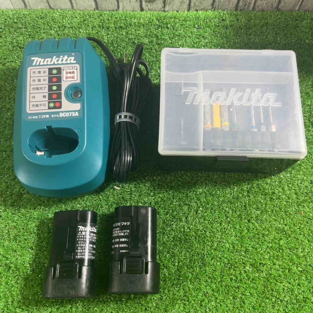 ☆マキタ(makita) コードレスペンインパクトドライバ TD021DSW 7.2V フルセット 動作確認済【川口店】