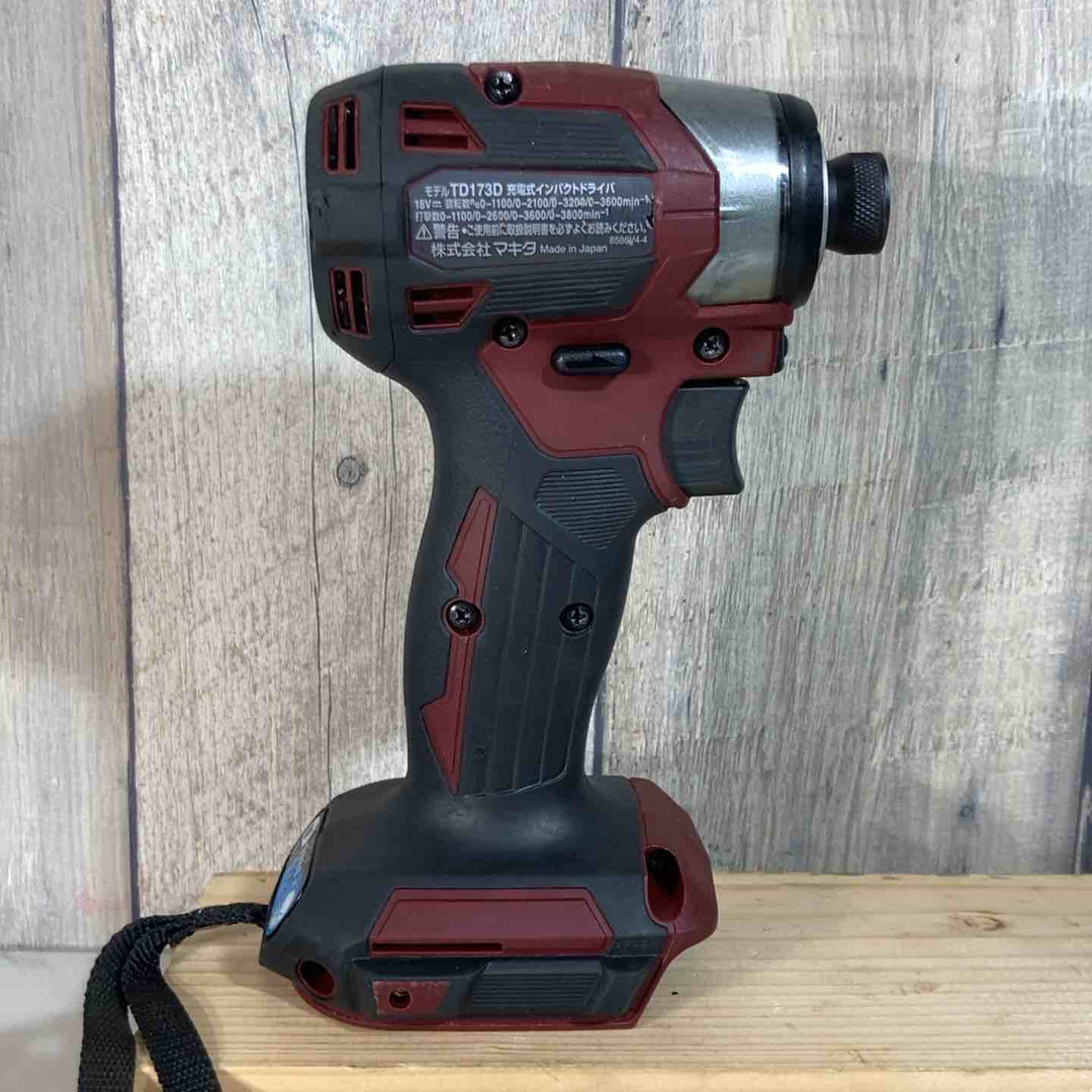 ◇マキタ(makita) コードレスインパクトドライバー TD173DZAR本体のみ 限定色 赤【戸田店】
