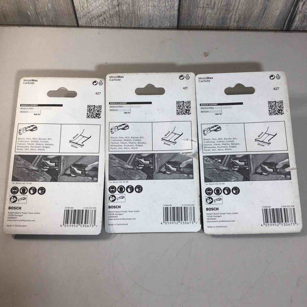 【未使用品(未開封)】 ボッシュ BOSCH マルチツール ブレード スターロック AIZ32AIT/5 5本入り 3個セット【戸田店】