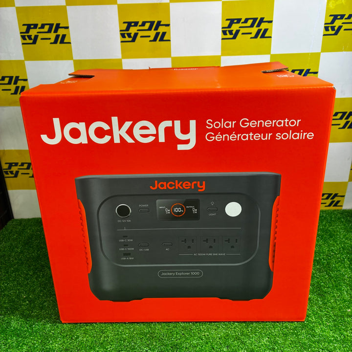 Jackery ポータブル電源 1000 New 1070Wh 1時間満充電 定格出力1500W 瞬間最大3000W 純正弦波 AC100V 50Hz/60Hz対応 [型番:JE-1000D]【越谷店】