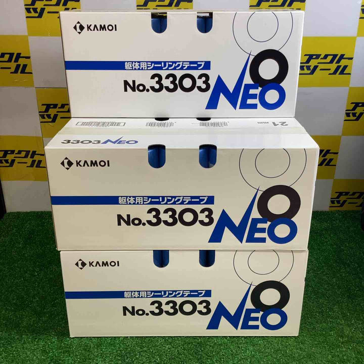カモ井 躯体用シーリングテープ No.3303 NEO 21mm×18m 60巻入　5箱セット【越谷店】