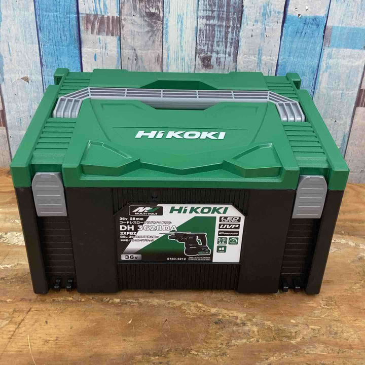 HiKOKI(ハイコーキ) 36V 充電式 ロータリハンマドリル DH3628DA ブラック SDSプラスシャンク 蓄電池2個・充電器付 DH3628DA(2XPBZ)【柏店】