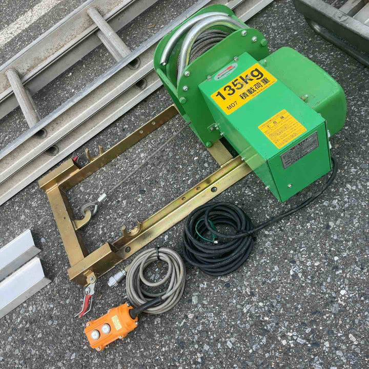 【店頭受取り限定】◇トーヨーコーケン(TKK)　2連スライド梯子瓦揚機 ニュージャンプ　荷揚げ機　NJP-MD7W2【川口店】