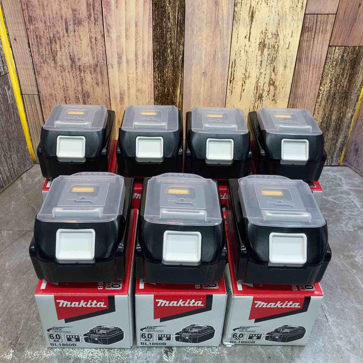 【未使用品】7個セット マキタ makita リチウムイオンバッテリー 18V 6.0Ah 商品詳細要確認【八潮店】