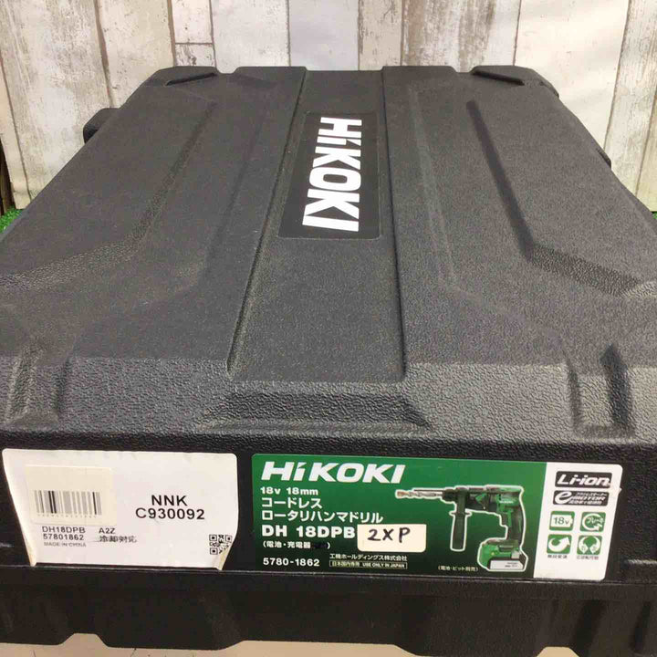 ★ハイコーキ(HIKOKI ※旧:日立工機) コードレスハンマドリル DH18DPB(2XP)【町田店】