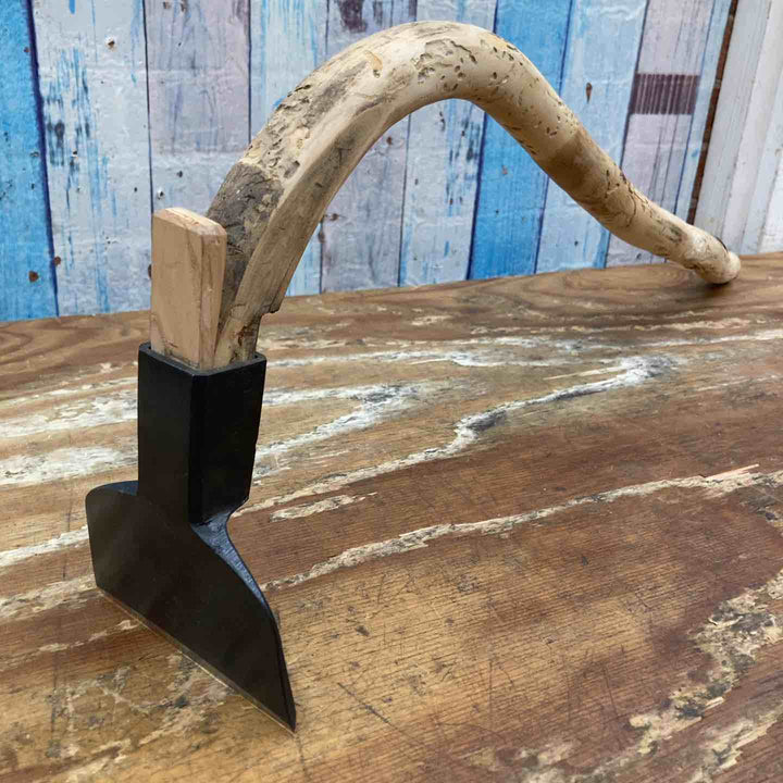 送料無料【未使用品】「俊昭」 釿 ちょうな 手斧 柄付き 長期保管 展示品【柏店】