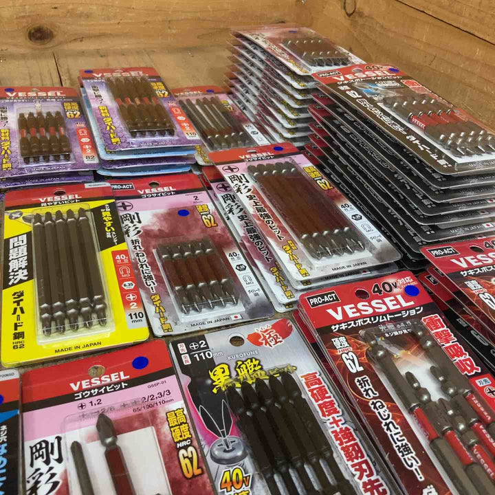 【特価】インパクト ビットまとめ売り 5本入 100セット(ビット計500本) VESSEL ベッセル SUNFLAG ANEX アネックス +2【所沢店】