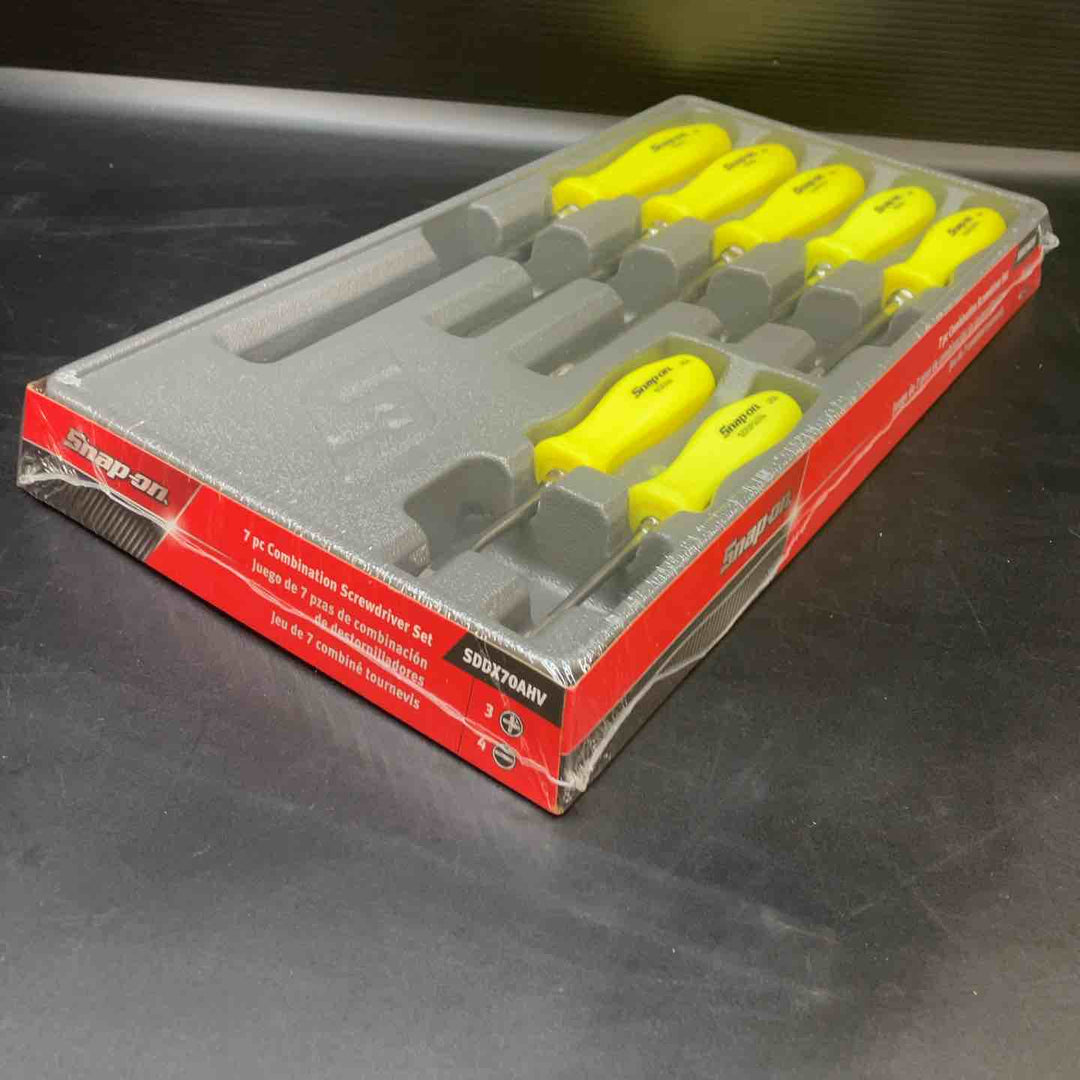 【未使用品】スナップオン(Snap-on)コンビネーションスクリュードライバーセット SDDX70AHV ハイビジイエロー【川越店】