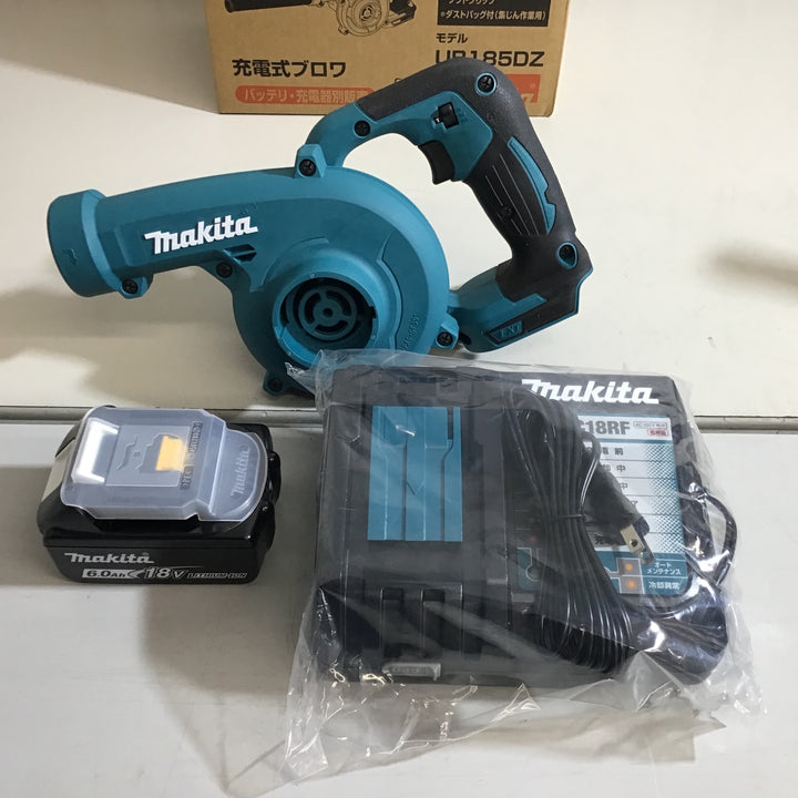 【未使用品】マキタ 18V 充電式ブロワ UB185DZ 本体 + バッテリーBL1860B + 充電器DC18RF【戸田店】