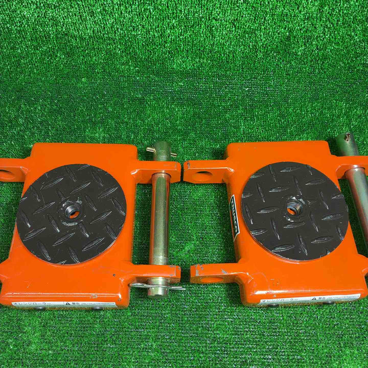 TRUSCO トラスコ TUW-1T オレンジローラー 1t 2個セット