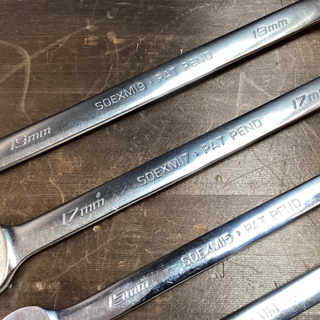 Snap-on スナップオン コンビネーションレンチ セット ミリサイズ SOEXM　7本セット 【東大和店】