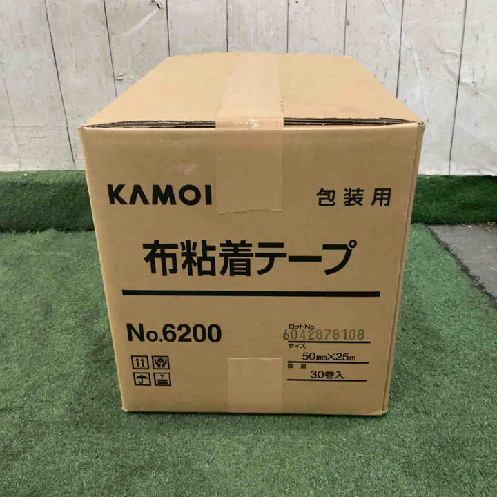 ◇布粘着テープ カモ井加工紙NO.6200 50mm×25m 30巻【川口店】