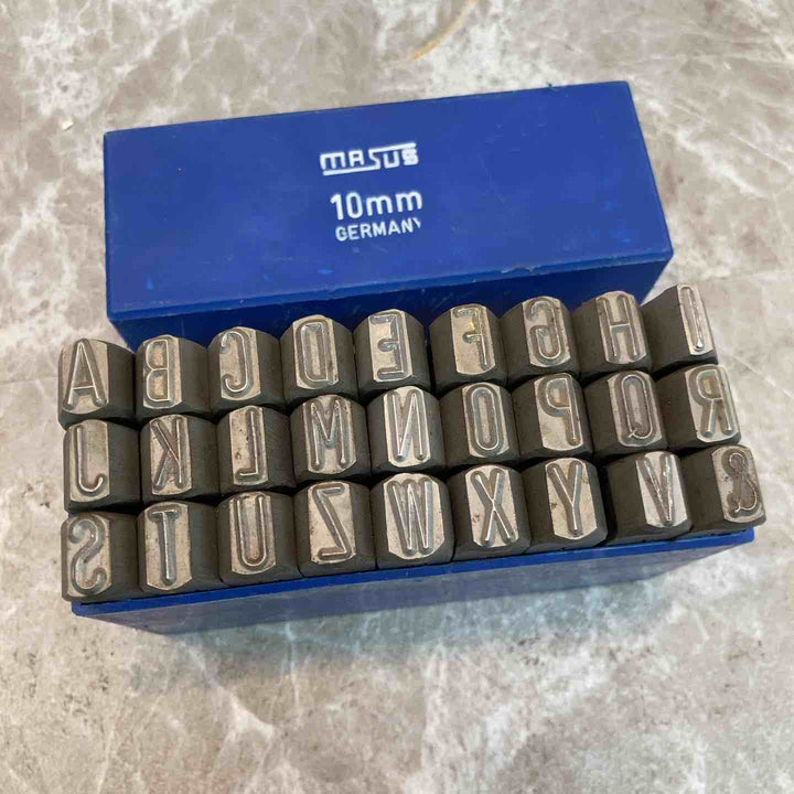 マーサス/MASUS　刻印セット　英字刻印 10mm　(A～Z＆)【八潮店】