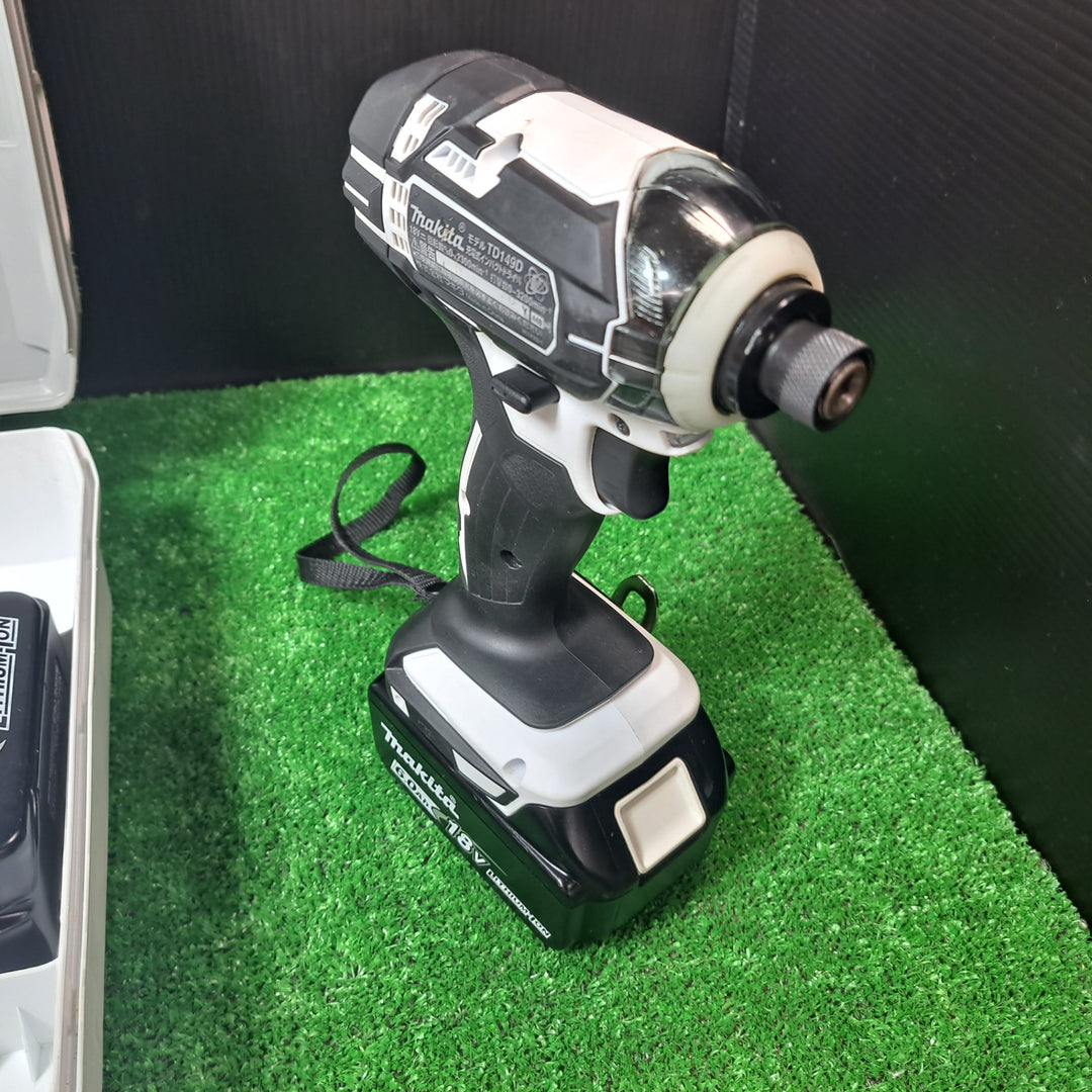 ★マキタ(makita) コードレスインパクトドライバー TD149DRFXW 6.0Ahバッテリー1個、3.0Ahバッテリー1個【岩槻店】