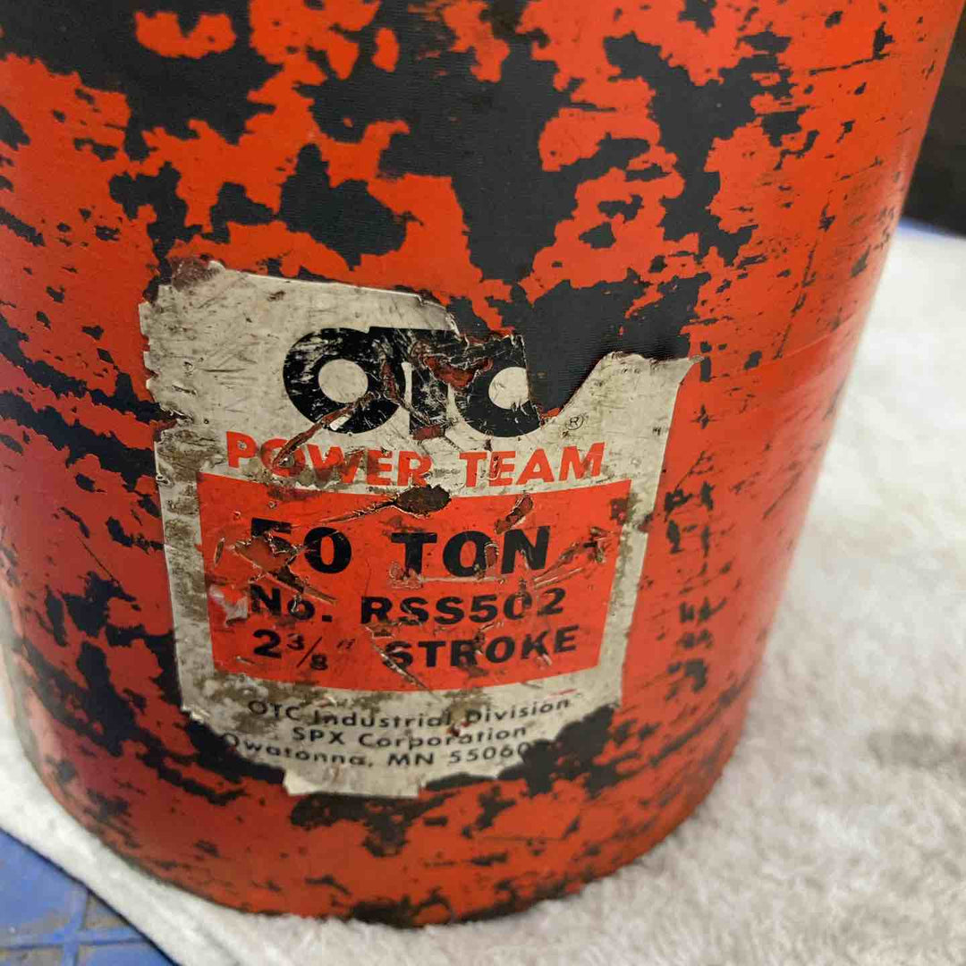 OTC SPX Power Team RSS502 ショートシリンダー 50t 2 3/8インチ ※動作未確認【八潮店】