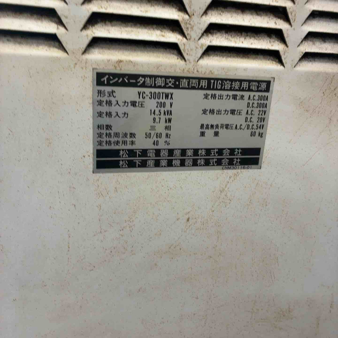 【現状品/店頭受取り限定】 Panasonic TIG溶接 YC-300TWX TIG STAR WX300 【藤沢店】