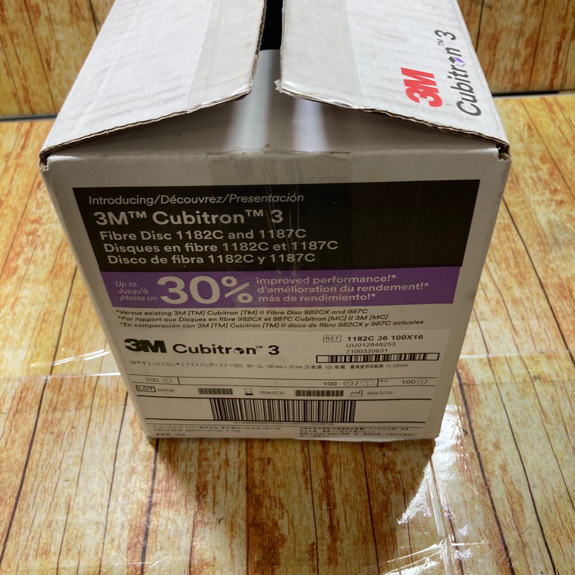 3M キュービトロン3 ファイバーディスク 1182C #36 100mm ( 1182C 36