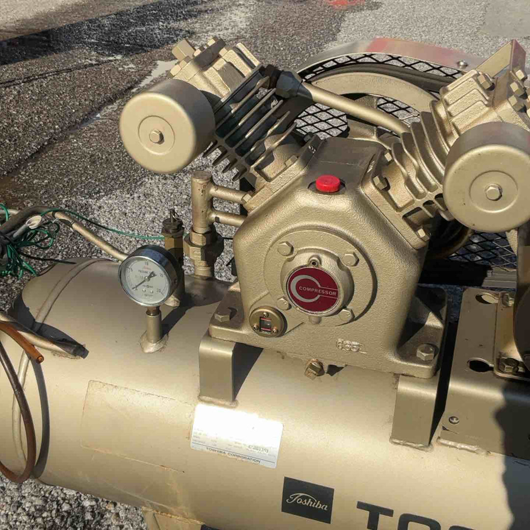 【店頭受取り限定】東芝 TOSHIBA エアコンプレッサー ベビコン GP5-15T8 ※簡易通電確認済【草加店】