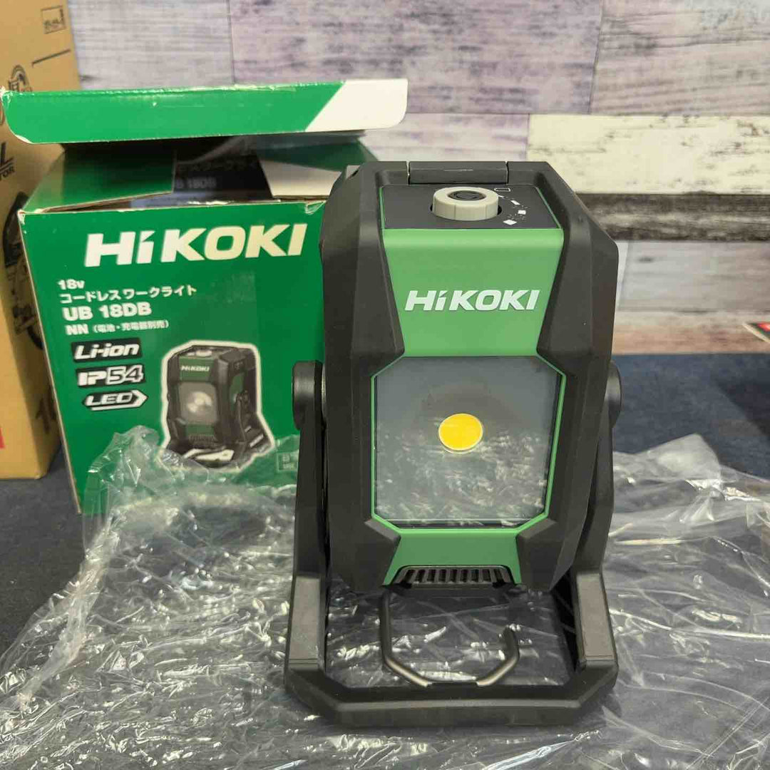 ◇ハイコーキ(HIKOKI ※旧:日立工機)  コードレス LED ワークライト ダイヤル式調光機能付き UB18DB(NN)【八潮店】