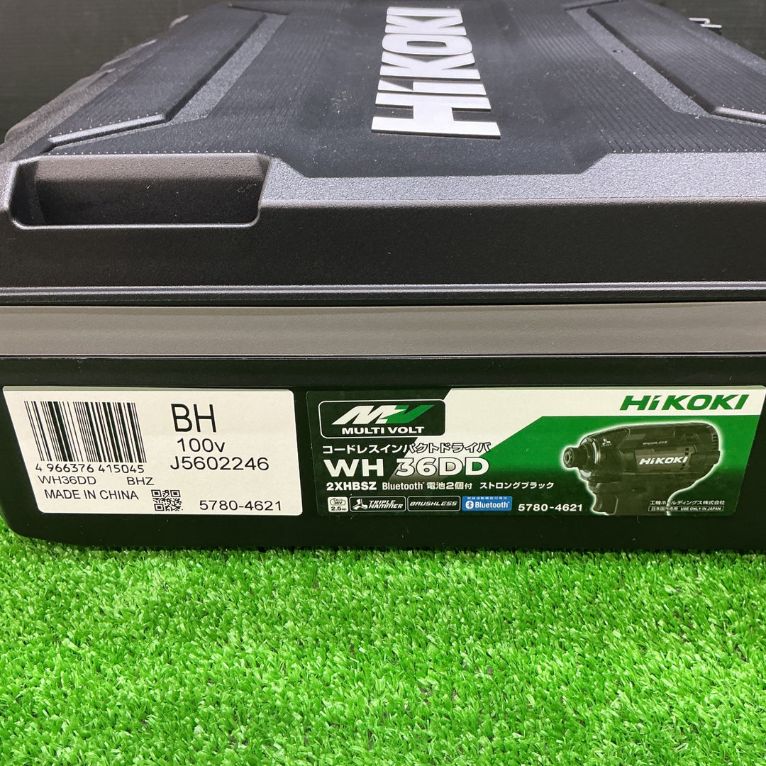 【未使用品】ハイコーキ(HIKOKI ※旧:日立工機) コードレスインパクトドライバ ストロングブラック WH36DD(2XHBSZ)【電材館越谷店】