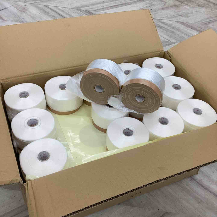 布ポリ マスカー 1100mm x 25m巻(茶)ミニ  6cm仕上げ 養生 保護 使い捨て コロナ処理 塗装作業 左官作業 清掃作業 外装用 建築用 布テープ ポリシート 土足 エアコンクリーニング 修復材 カバー 雨具 【越谷店】