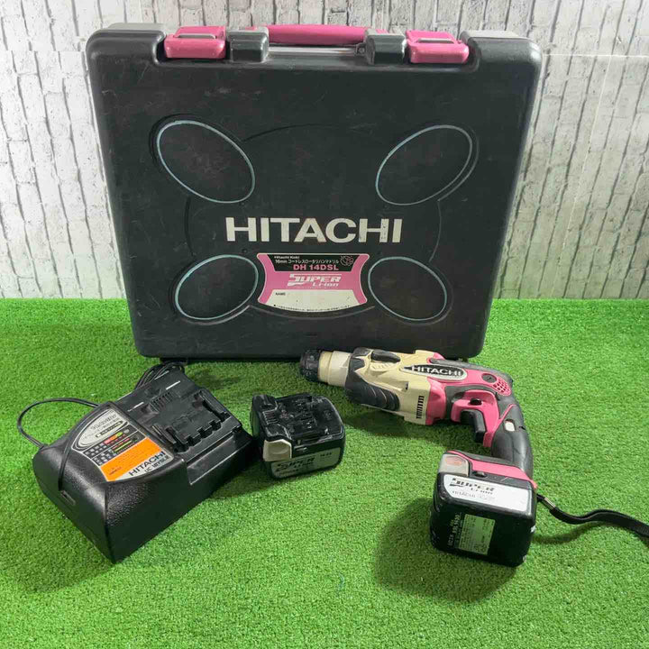 ★ハイコーキ(HIKOKI ※旧:日立工機) コードレスハンマドリル DH14DSL(2LJCK)(L) 動作確認済【川口店】